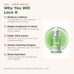 Benefits of Anua Azelaic Acid 10 Serum 50ml - reduces redness, calms acne, fades dark marks