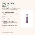 Benefits of I'm From Black Rice Toner 30ml - antioxidant, sebum control, glowy not oily