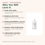 Benefits of SKIN1004 Tone Brightening Capsule Ampoule 100ml - fades dark spots, brightens tone, MadeWhite capsules