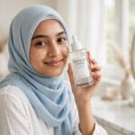 Bangladeshi woman holding SKIN1004 Centella Tone Brightening Capsule Ampoule 100ml - Korean brightening serum