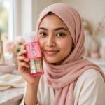 Bangladeshi woman holding Anua Niacinamide TXA Brightening Booster Toner - Korean brightening toner